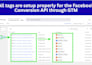 setup facebook pixel conversion API, server side tracking, fix meta pixel by gtm